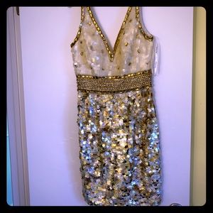 Gold prom/ formal dress